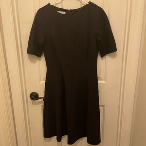 London Style Collection black short sleeve knee length dress size 8